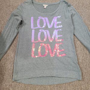 Gray Love Sweatshirt